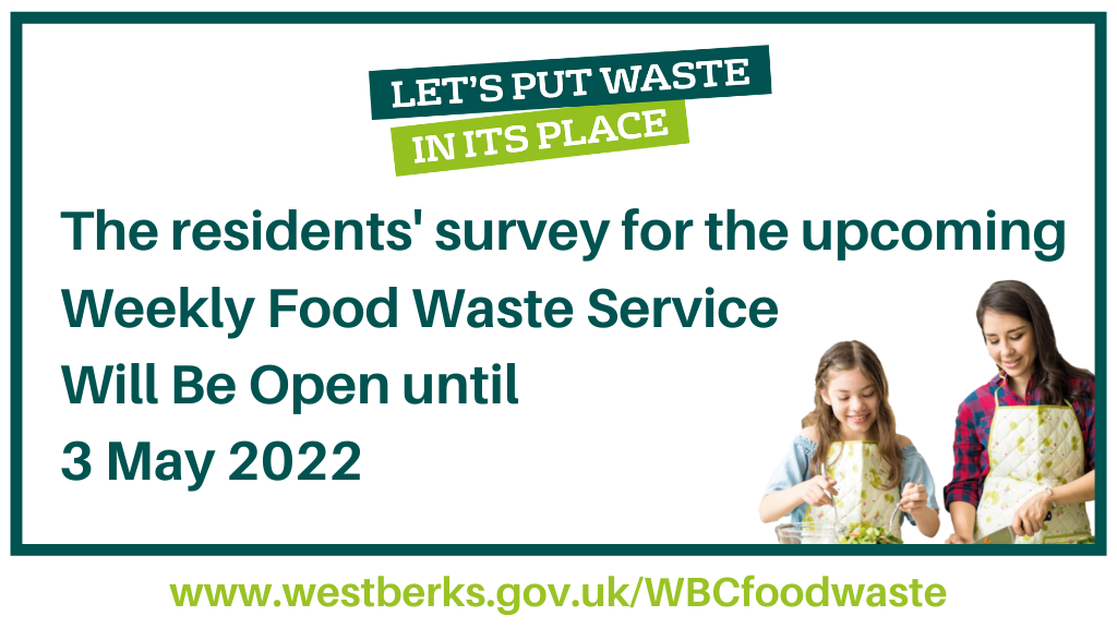 West Berkshire Council needs your opinion about the upcoming separate food waste collections service